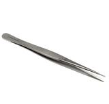 Micro Fine Lab Forceps 6", Precision Serrated Tips, Straight, Stainless Steel Tweezers