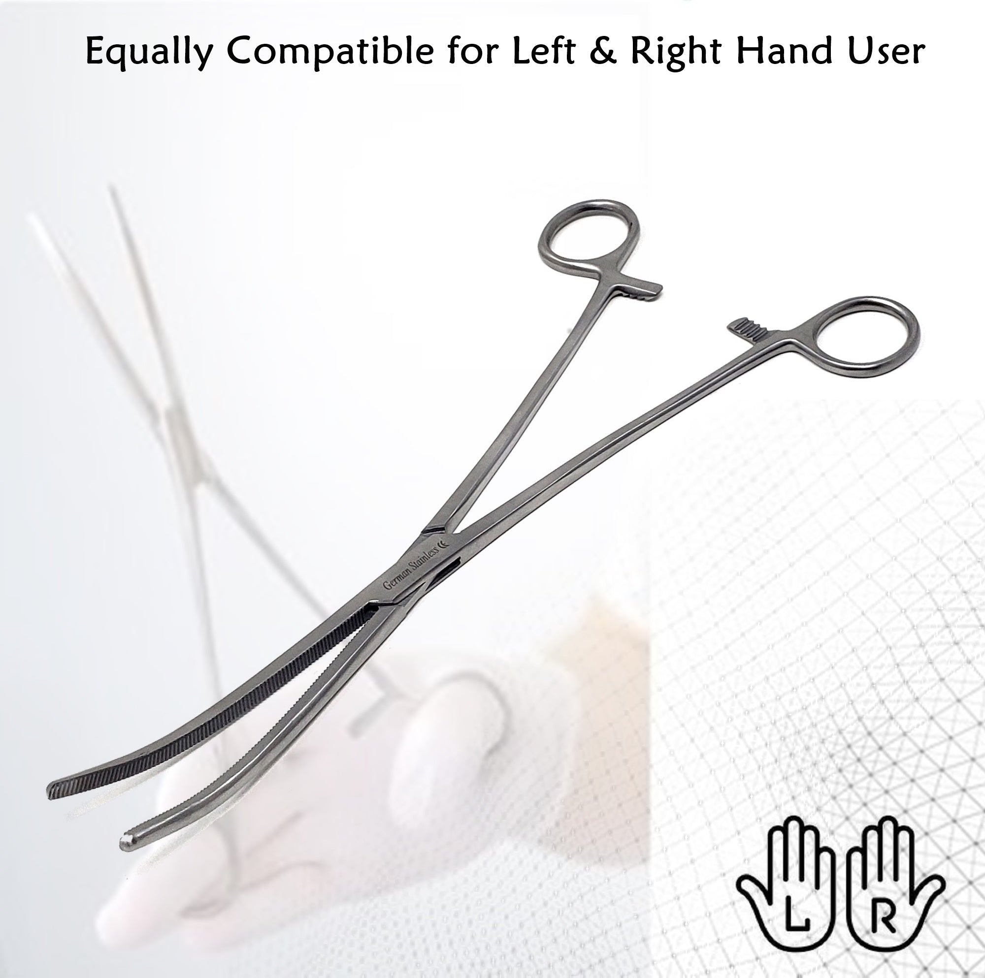 Fishing Hemostat Forceps 10 Curved Pean Locking Clamps | SM2918